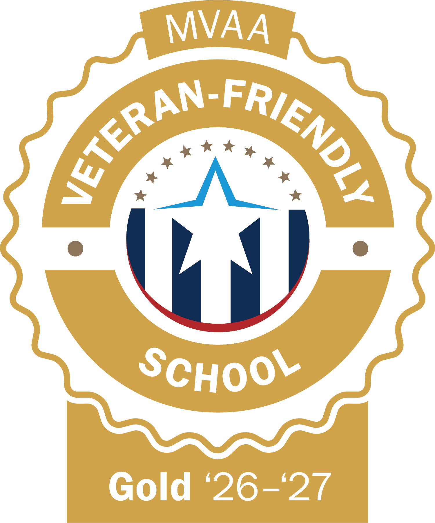 MVAA Veteran-Friendly School - Gold 2026-2027